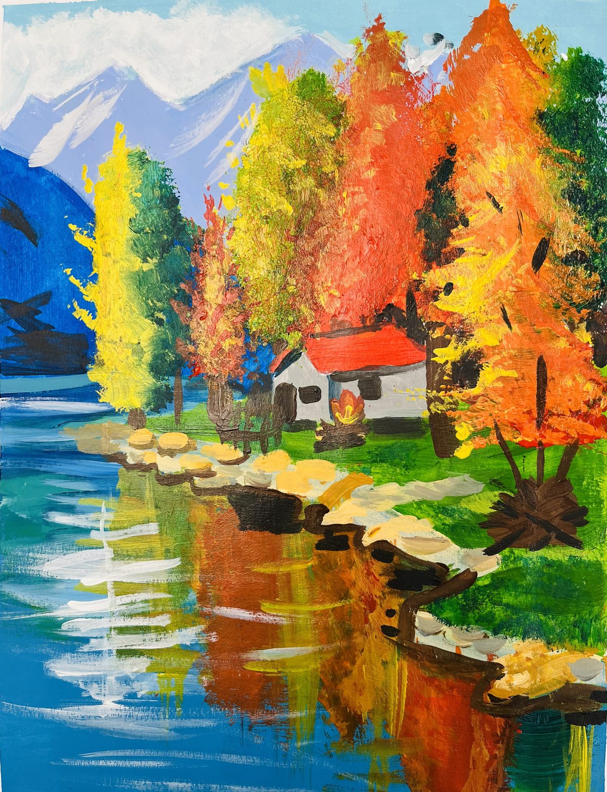 The Little House by the Autumn Lake